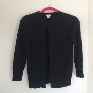 J. Crew Clare Cardigan in Black